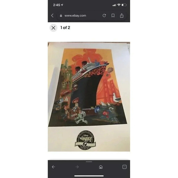 Framed disney art - Picture 7 of 7